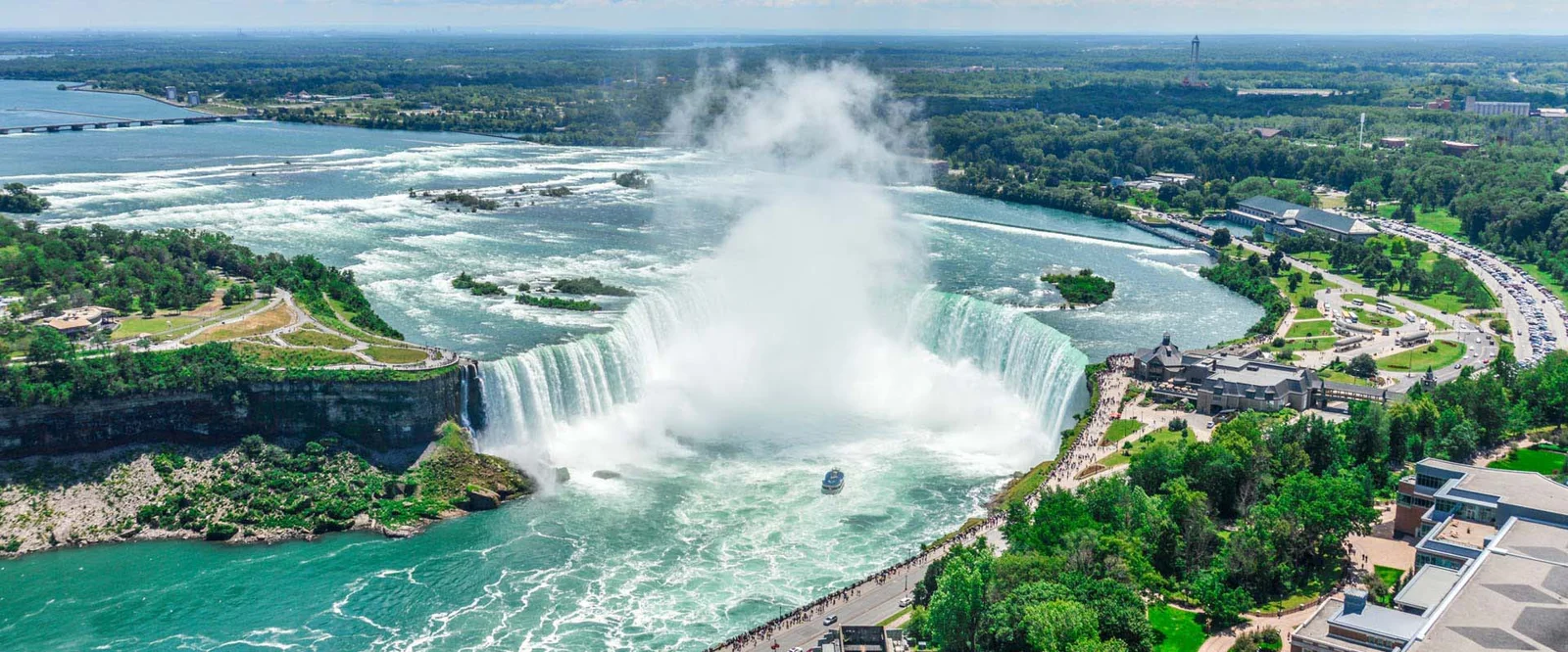 Horseshoe Falls from Table Rock on the Canadian side — private Niagara Falls day tour
